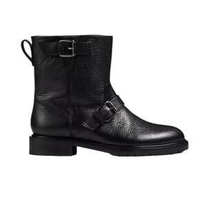 LK Bennett Niky Black Leather Biker Ankle Boots – Sz 9M